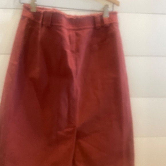 Anthropologie Sitwell Cotton Midi  Skirt  in Nutmeg Size 8 - Picture 2 of 6